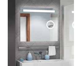 Зеркало в ванную комнату с увеличением и подсветкой Эльдорадо