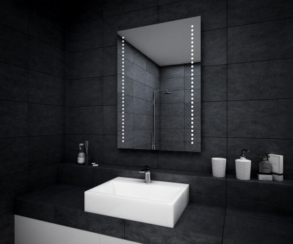Зеркало с подсветкой для ванной комнаты Рико 45х135 см