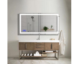 Зеркало для ванной с подсветкой и музыкой Люмиро Лонг